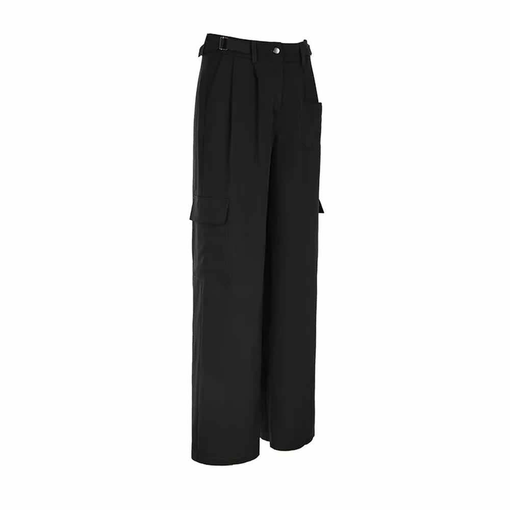 Y2K Grunge Gothic Loose Fit Cargo Trousers - Retro 90s Summer Outfit for Women