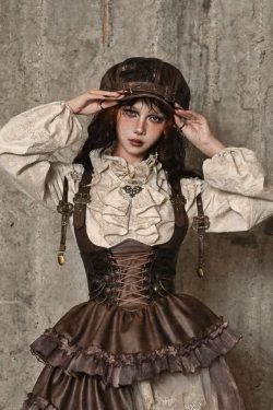 Y2K Grunge Gothic Punk Leather Metal Studded Hat - Retro 90s Fashion, Y2K Club Outfit