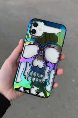Y2K Grunge Gothic Skull Phone Case - Retro 90s Style for Y2K Fashion and Summer Outfits
