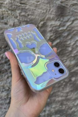 Y2K Grunge Gothic Skull Phone Case - Retro 90s Style for Y2K Fashion and Summer Outfits