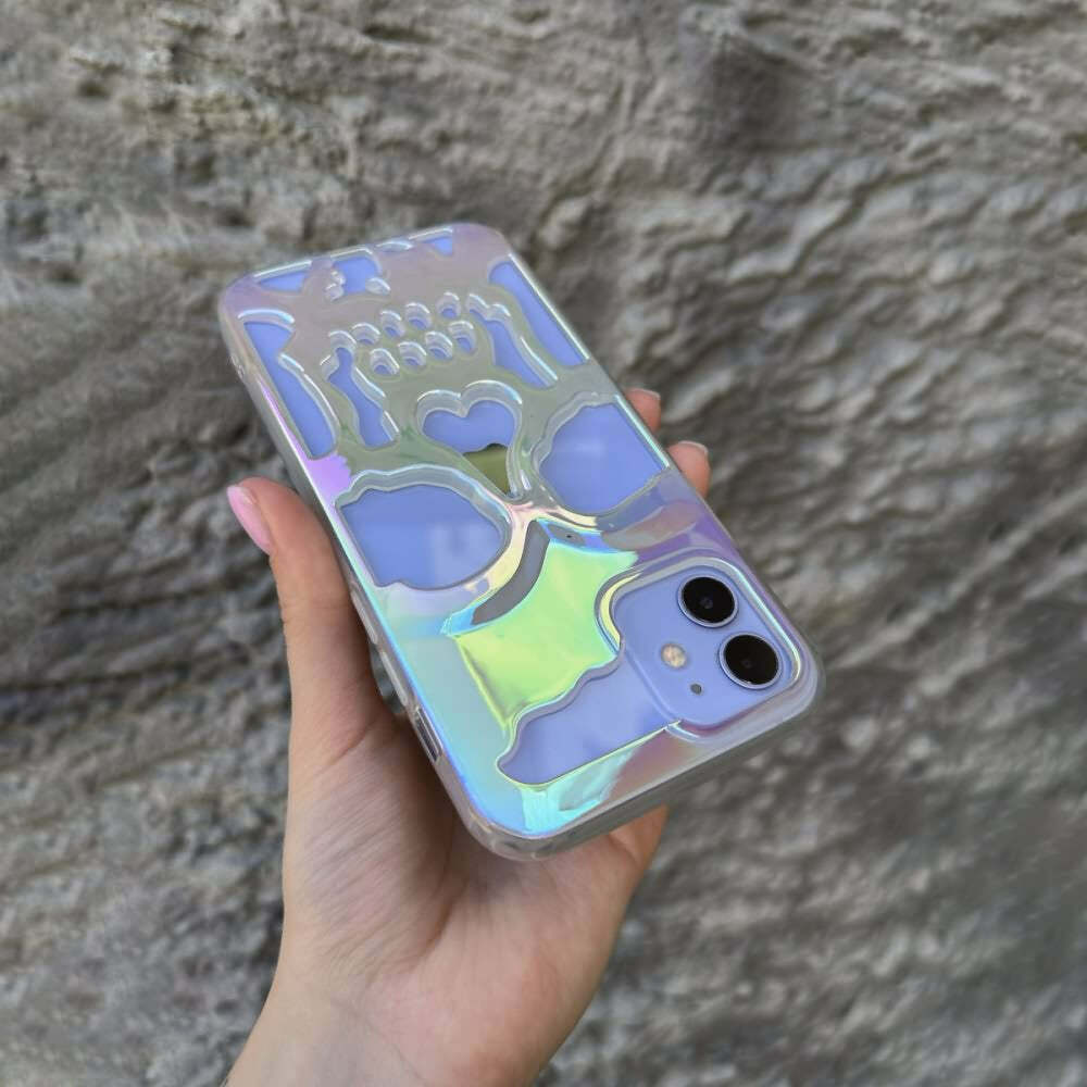 Y2K Grunge Gothic Skull Phone Case - Retro 90s Style for Y2K Fashion and Summer Outfits
