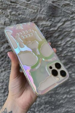 Y2K Grunge Gothic Skull Phone Case - Retro 90s Style for Y2K Fashion and Summer Outfits