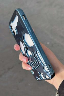 Y2K Grunge Gothic Skull Phone Case - Retro 90s Style for Y2K Fashion and Summer Outfits