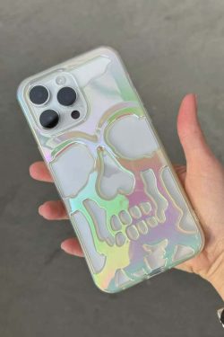 Y2K Grunge Gothic Skull Phone Case - Retro 90s Style for Y2K Fashion and Summer Outfits