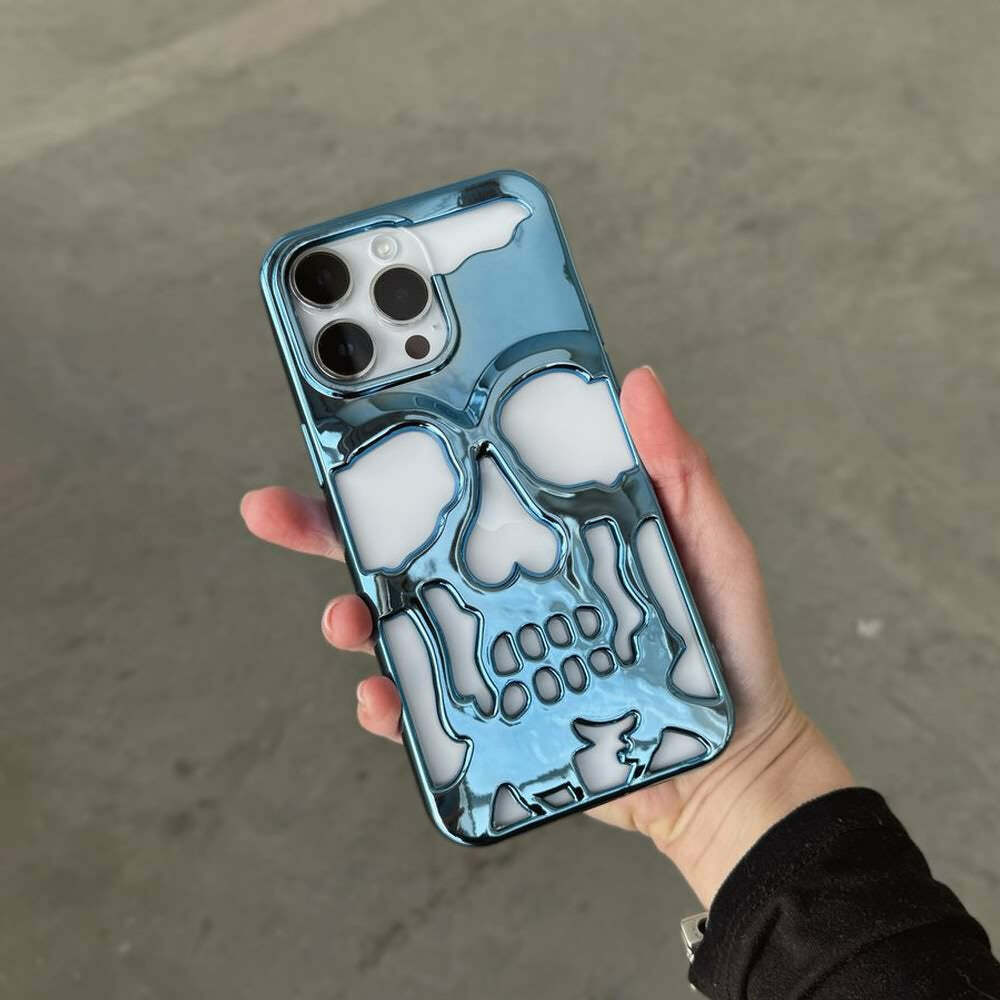 Y2K Grunge Gothic Skull Phone Case - Retro 90s Style for Y2K Fashion and Summer Outfits