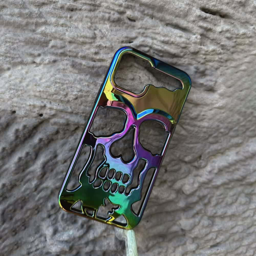 Y2K Grunge Gothic Skull Phone Case - Retro 90s Style for Y2K Fashion and Summer Outfits