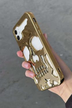 Y2K Grunge Gothic Skull Phone Case - Retro 90s Style for Y2K Fashion and Summer Outfits