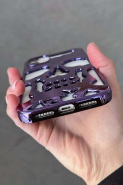 Y2K Grunge Gothic Skull Phone Case - Retro 90s Style for Y2K Fashion and Summer Outfits