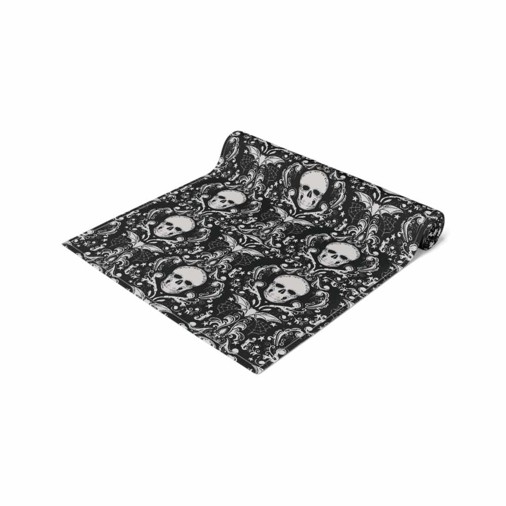 Y2K Grunge Gothic Skull Table Runner - Perfect for Retro 90s Party, Summer Y2K Outfits Decor