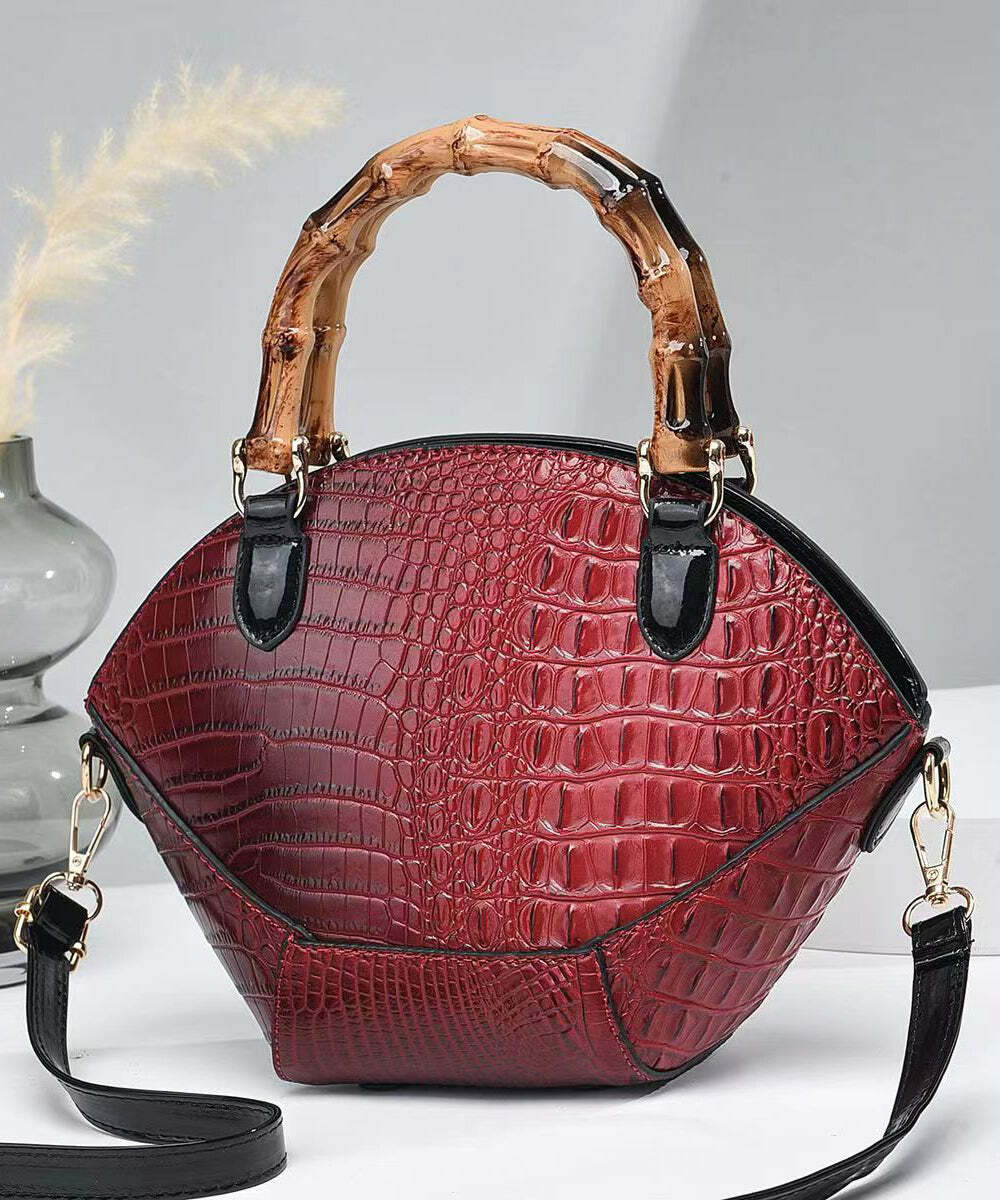 Y2K Grunge Green Embossed Faux Leather Tote Handbag - Retro 90s Fashion, Y2K Summer Style