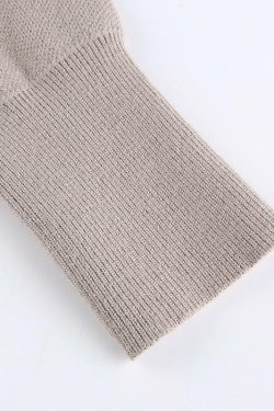 Y2K Grunge Grey V Neck Sweater - 90s Retro Style, Summer Y2K Outfits, Pastel Goth Fashion