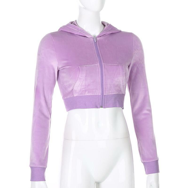 Y2K Grunge Half Zip Crop Hoodie - 90s Retro Summer Outfit, Y2K Party & Club Fashion