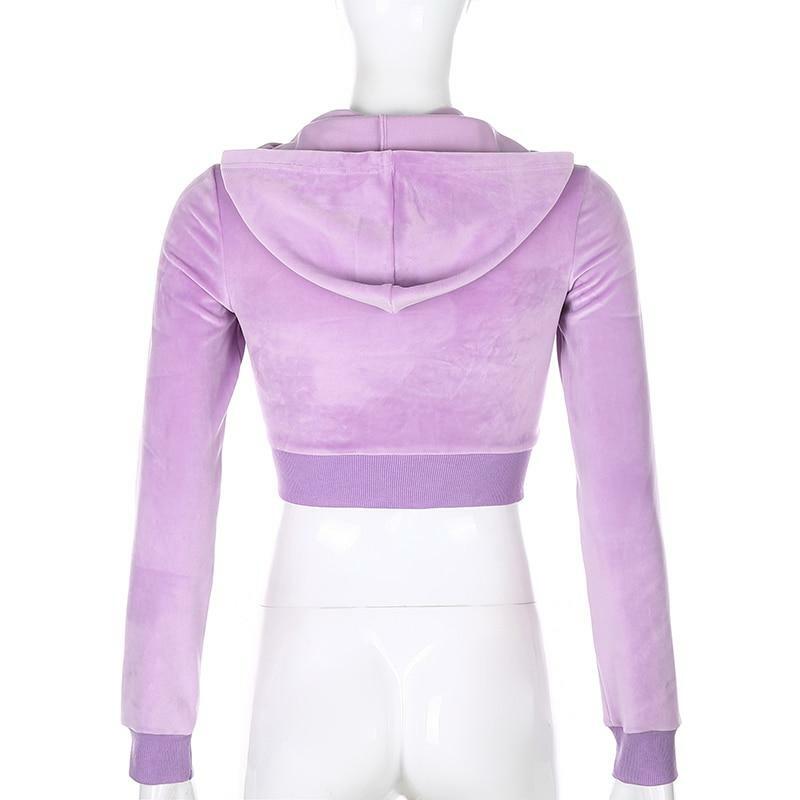 Y2K Grunge Half Zip Crop Hoodie - 90s Retro Summer Outfit, Y2K Party & Club Fashion