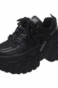 Y2K Grunge Harajuku Chunky Platform Sneakers - Retro 90s Fashion, Summer & Party Outfits