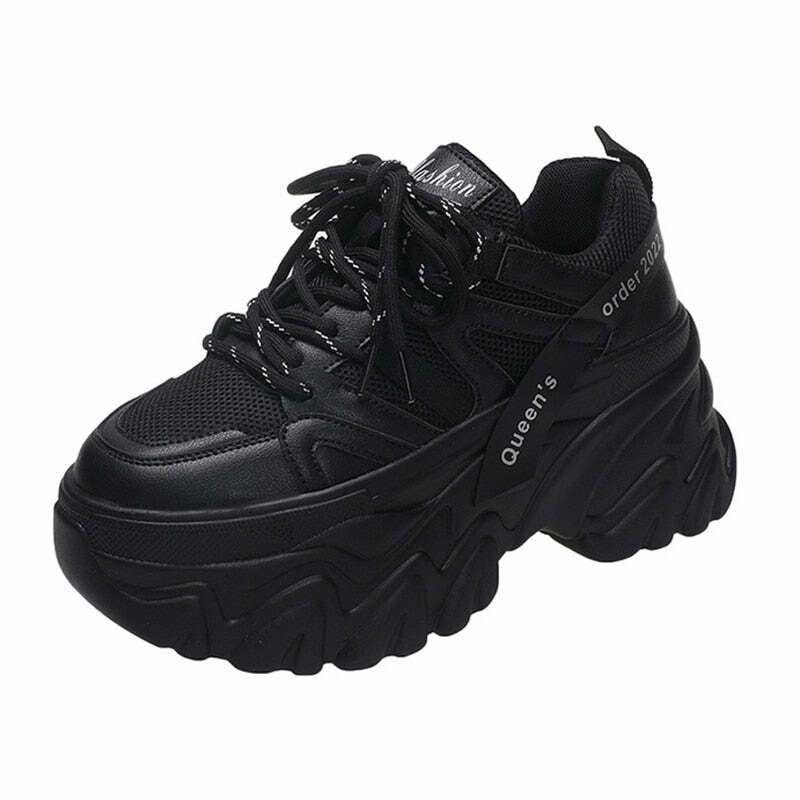 Y2K Grunge Harajuku Chunky Platform Sneakers - Retro 90s Fashion, Summer & Party Outfits