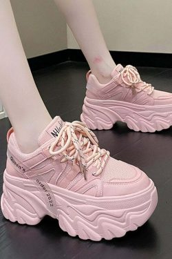 Y2K Grunge Harajuku Chunky Platform Sneakers - Retro 90s Fashion, Summer & Party Outfits