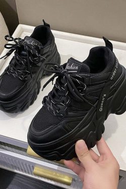 Y2K Grunge Harajuku Chunky Platform Sneakers - Retro 90s Fashion, Summer & Party Outfits