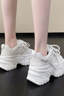 Y2K Grunge Harajuku Chunky Platform Sneakers - Retro 90s Fashion, Summer & Party Outfits