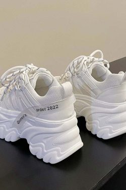 Y2K Grunge Harajuku Chunky Platform Sneakers - Retro 90s Fashion, Summer & Party Outfits