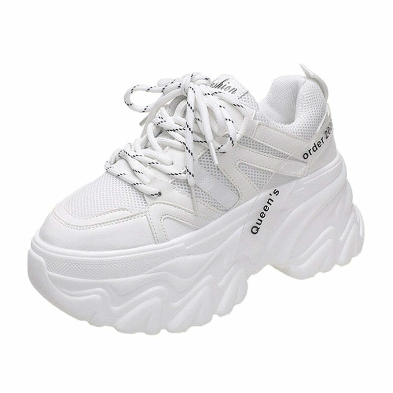 Y2K Grunge Harajuku Chunky Platform Sneakers - Retro 90s Fashion, Summer & Party Outfits