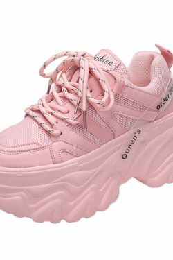 Y2K Grunge Harajuku Chunky Platform Sneakers - Retro 90s Fashion, Summer & Party Outfits