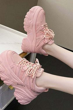 Y2K Grunge Harajuku Chunky Platform Sneakers - Retro 90s Fashion, Summer & Party Outfits