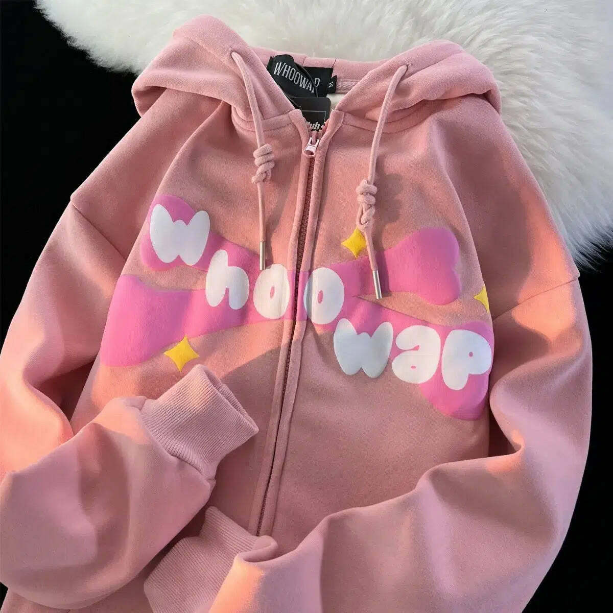 Y2K Grunge Harajuku Kawaii Hoodie - Retro 90s Fashion, Pastel Goth, Summer Y2K Outfits