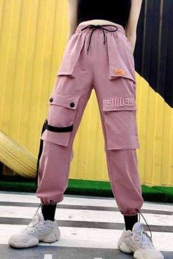 Y2K Grunge Harajuku Pants - 90s Retro Summer Outfit, Gothic Y2K Fashion, Pastel Goth Style