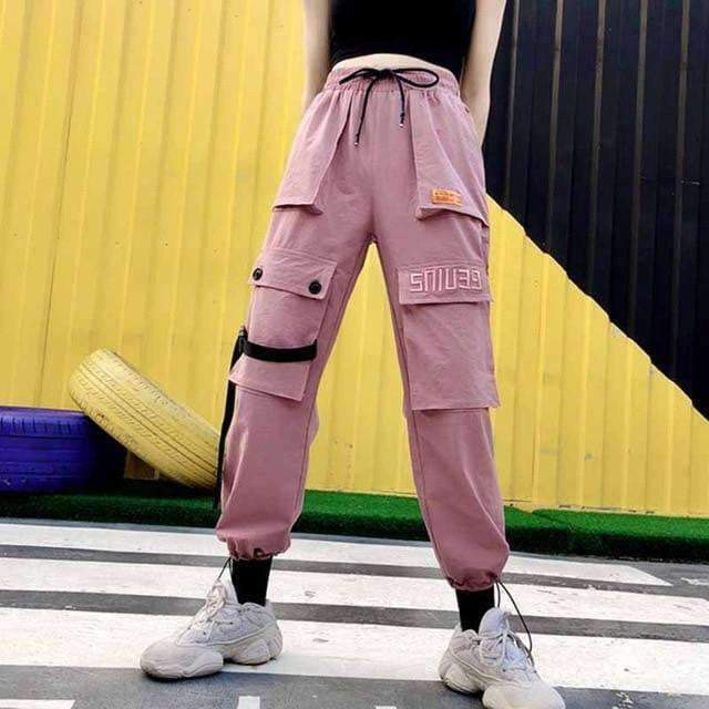 Y2K Grunge Harajuku Pants - 90s Retro Summer Outfit, Gothic Y2K Fashion, Pastel Goth Style