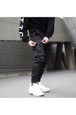 Y2K Grunge Harajuku Street Style Pants - 90s Retro Summer Outfit, Gothic Y2K Fashion