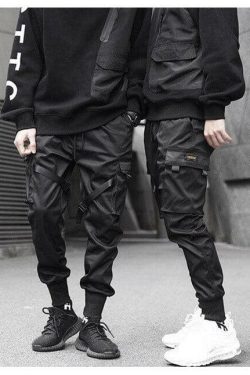 Y2K Grunge Harajuku Street Style Pants - 90s Retro Summer Outfit, Gothic Y2K Fashion