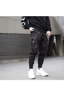 Y2K Grunge Harajuku Street Style Pants - 90s Retro Summer Outfit, Gothic Y2K Fashion