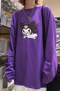 Y2K Grunge Harajuku Sweatshirt - Retro 90s Fashion, Gothic Y2K, Summer Y2K Outfits