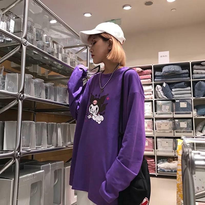 Y2K Grunge Harajuku Sweatshirt - Retro 90s Fashion, Gothic Y2K, Summer Y2K Outfits