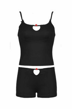 Y2K Grunge Hasset Short Set - 90s Fashion, Retro Summer Outfit, Y2K Club & Party Style