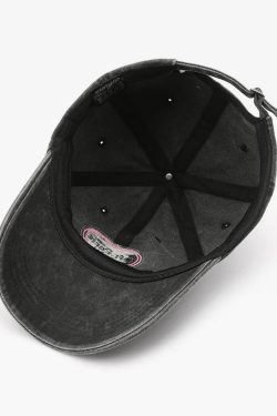 Y2K Grunge Heart Baseball Cap - Retro 90s Fashion, Summer Y2K Outfits, Pastel Goth Style