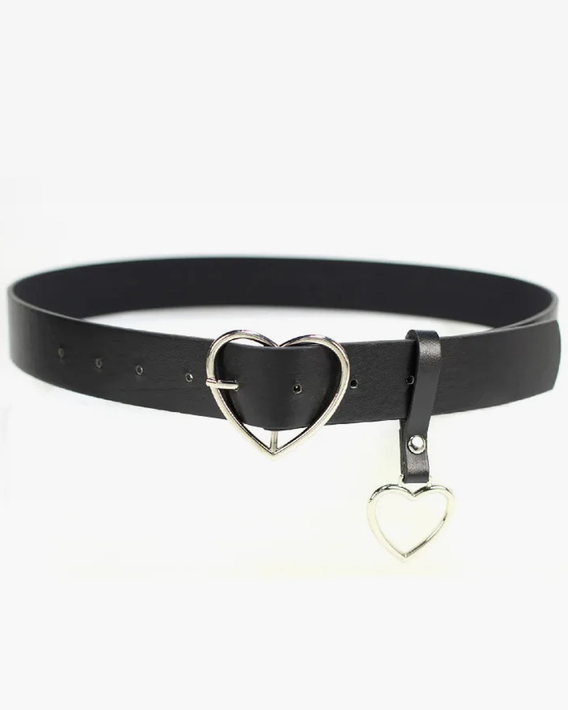 Y2K Grunge Heart Belt - Perfect for 90s Outfits, Summer Y2K Fits, and Retro Party Looks