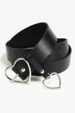 Y2K Grunge Heart Belt - Perfect for 90s Outfits, Summer Y2K Fits, and Retro Party Looks