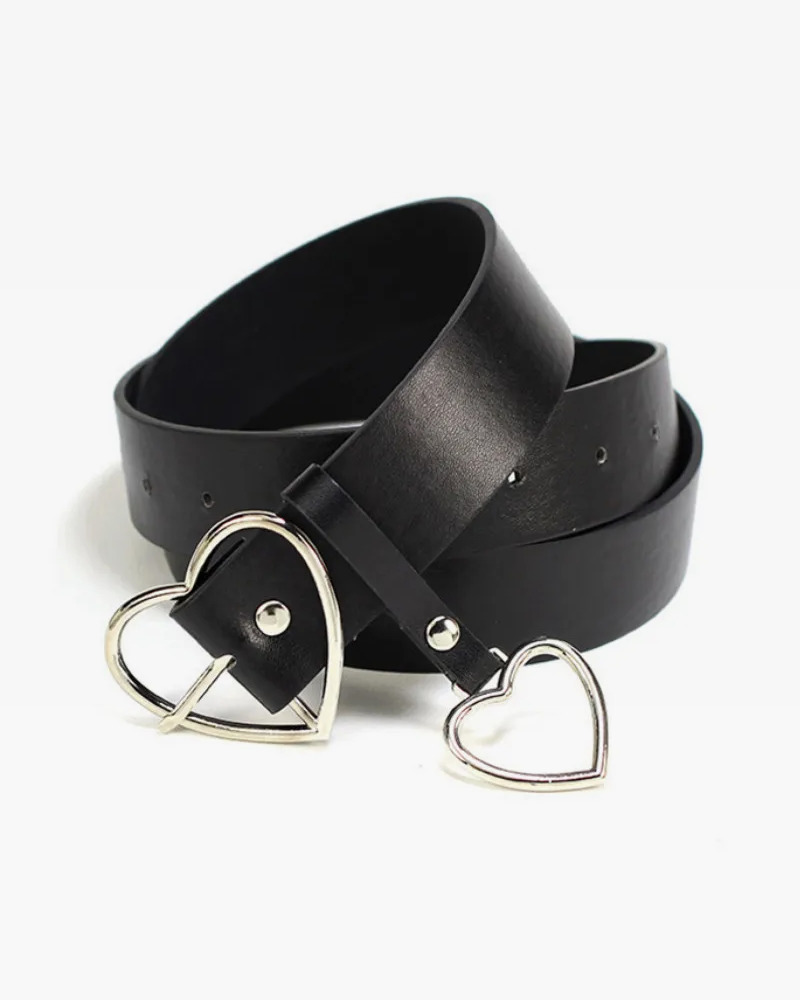 Y2K Grunge Heart Belt - Perfect for 90s Outfits, Summer Y2K Fits, and Retro Party Looks