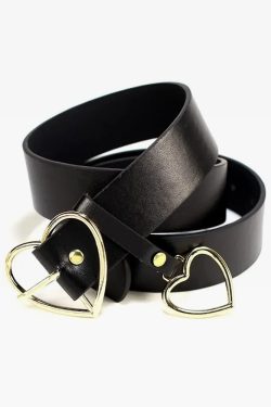 Y2K Grunge Heart Belt - Perfect for 90s Outfits, Summer Y2K Fits, and Retro Party Looks