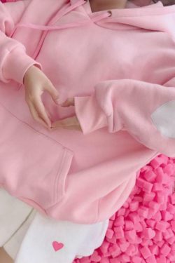 Y2K Grunge Heart Patch Hoodie - Retro 90s Fashion, Summer Outfits, and Pastel Goth Style