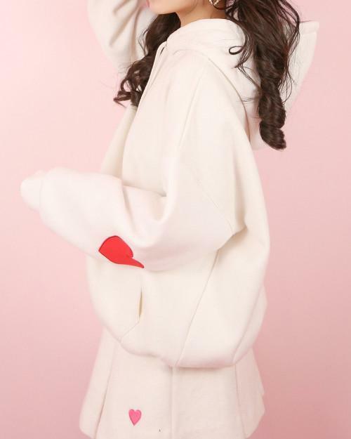 Y2K Grunge Heart Patch Hoodie - Retro 90s Fashion, Summer Outfits, and Pastel Goth Style