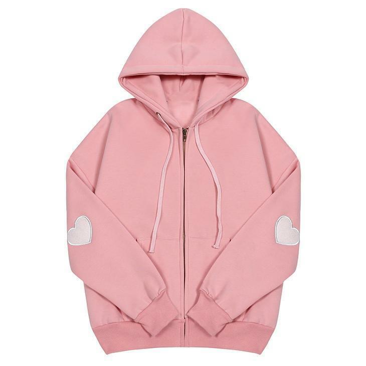 Y2K Grunge Heart Patch Hoodie - Retro 90s Fashion, Summer Outfits, and Pastel Goth Style