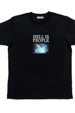 Y2K Grunge Hell Is Other People Shirt - 90s Retro Summer Outfit, Gothic Y2K Fashion