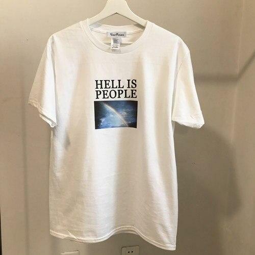 Y2K Grunge Hell Is Other People Shirt - 90s Retro Summer Outfit, Gothic Y2K Fashion