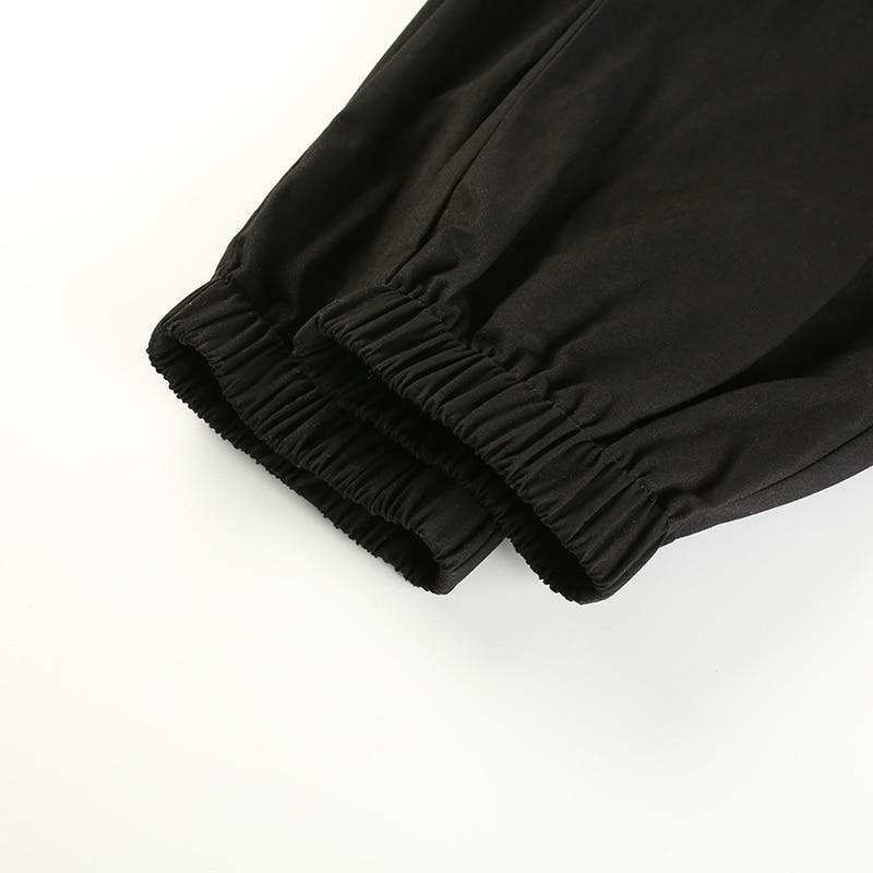 Y2K Grunge High Waisted Black Cargo Pants - 90s Fashion, Retro Style, Y2K Summer Outfits