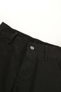 Y2K Grunge High Waisted Black Cargo Pants - 90s Fashion, Retro Style, Y2K Summer Outfits