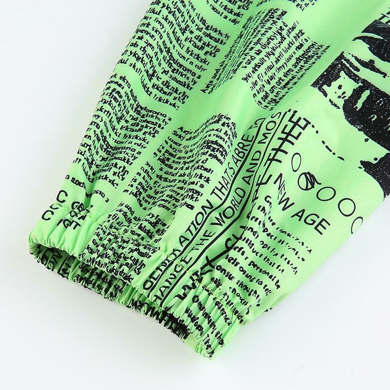 Y2K Grunge Hip Hop Baggy Cargo Pants - 90s Retro Summer Outfit for Women