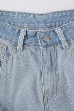 Y2K Grunge Hippie Flower Patch Flare Jeans - Retro 90s Summer Outfit for Women