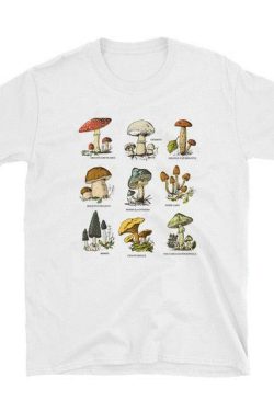 Y2K Grunge Hippie Mushroom T-Shirt - Retro 90s Summer Outfit, Pastel Goth, Y2K Fashion